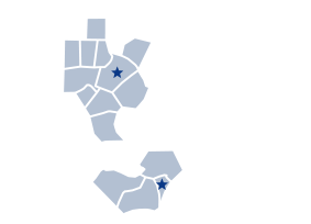 Map of service locations in North Carolina