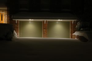 garage doors in winter