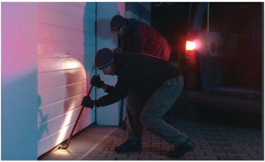 Garage door opener thief