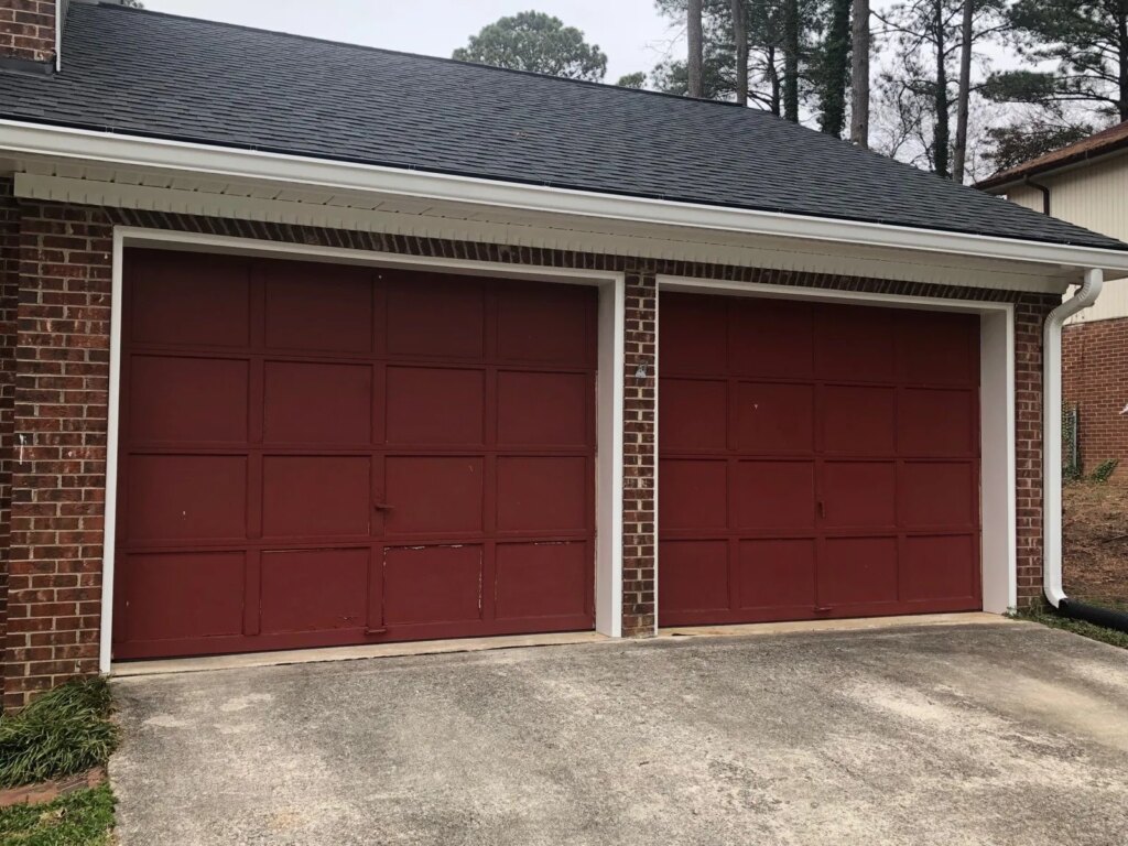 Cary, NC Garage Door Before and After Update - cary-before-1-1024x768