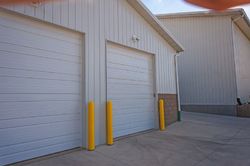 white garage doors