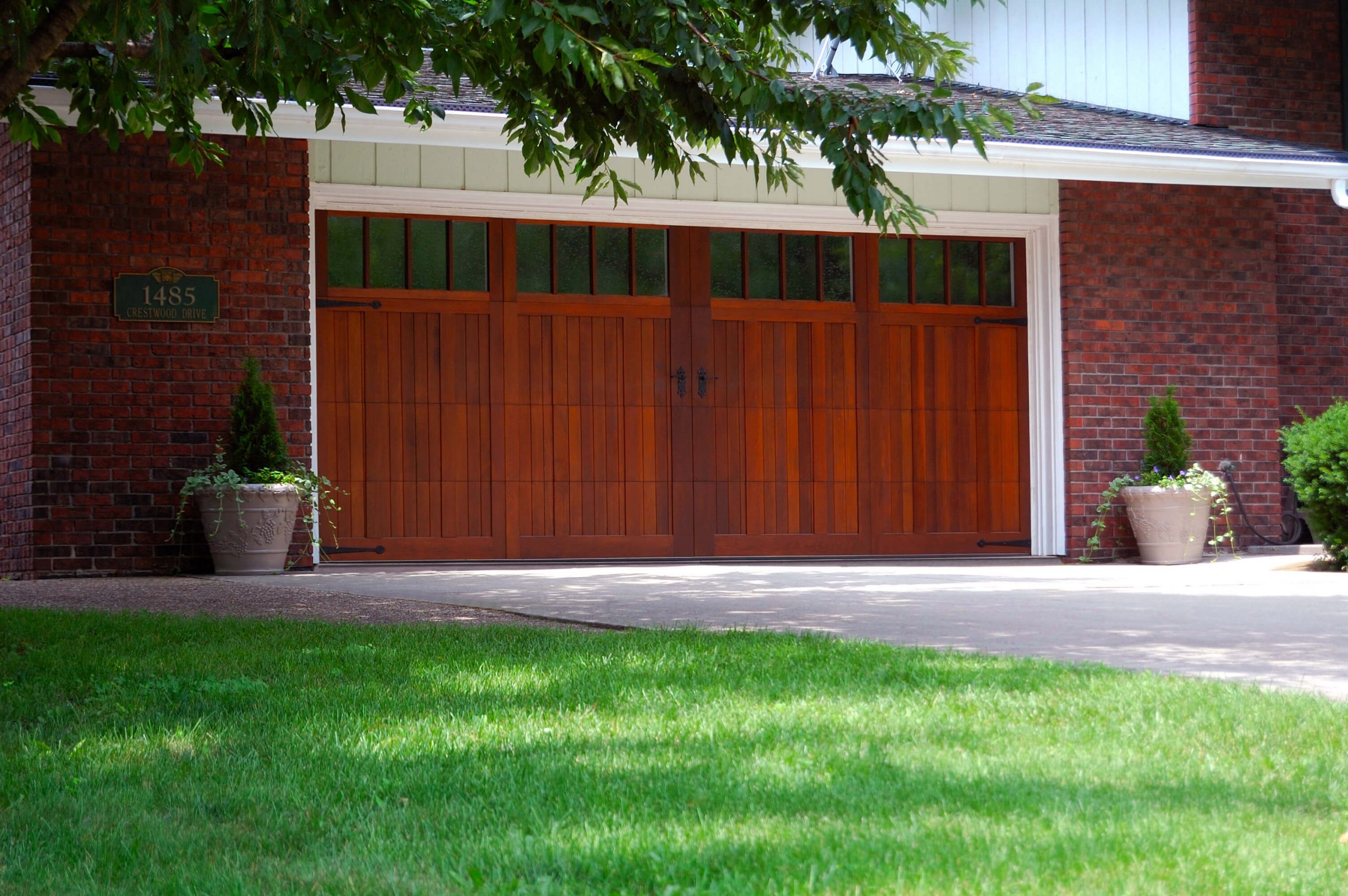 Overlay Carriage Garage door real wood CHI scaled