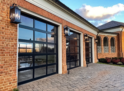 full glass view garage doors