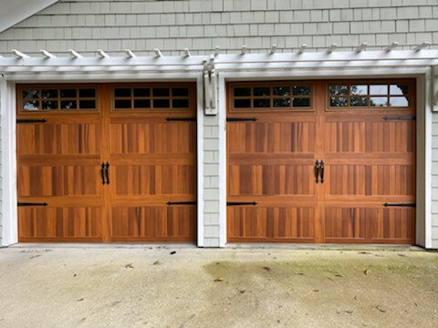 Cedar Woodtone Stockton Glass Door